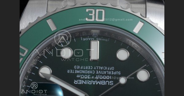 Submariner 116610 LV Green Ceramic 904L Steel VSF 1:1 Hulk Best Edition VS3135 - Image 6