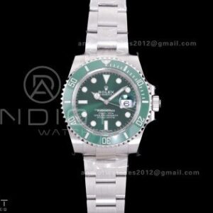 Submariner 116610 LV Green Ceramic C+F 904L 1:1 Best Edition On SS Bracelet VR3135