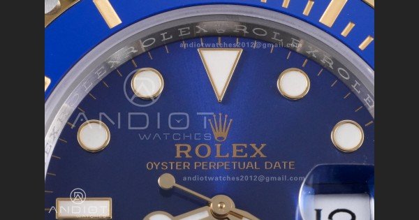 Submariner 116613LB Blue Ceramic 904L Steel/YG RCF 1:1 Best Edition Blue Dial DD3135 184g (Gain Weight) - Image 4