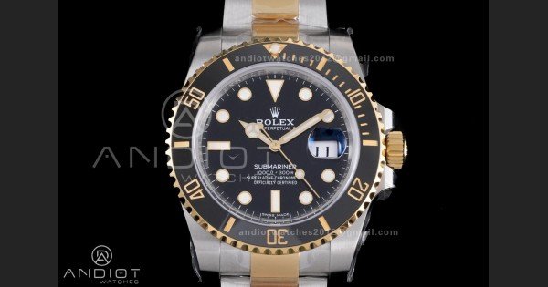 Submariner 116613LN Blue Ceramic 904L Steel/YG RCF 1:1 Best Edition Blue Dial DD3135 184g (Gain Weight) - Image 3