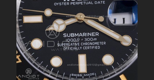 Submariner 116613LN Blue Ceramic 904L Steel/YG RCF 1:1 Best Edition Blue Dial DD3135 184g (Gain Weight) - Image 5