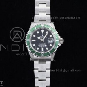 Submariner 16610 LV Green 904L Steel TMF 1:1 Kermit Best Edition on SS Bracelet SH3135