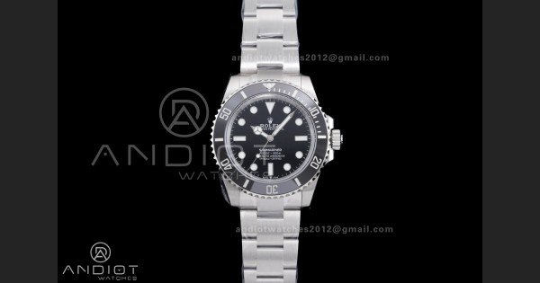 Submariner 41mm 124060 No Date Black Ceramic 904L Steel VSF 1:1 Best Edition VS3230