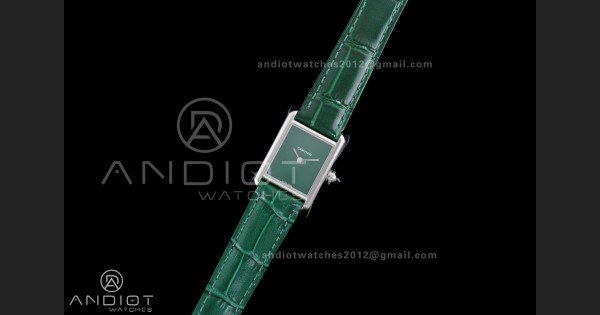Tank Must 22mm AF SS Best Edition Green Dial On Green Leather Ronda Quartz - Image 2