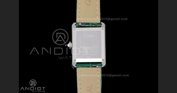 Tank Must 22mm AF SS Best Edition Green Dial On Green Leather Ronda Quartz - Image 6