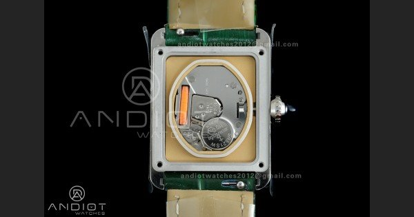 Tank Must 22mm AF SS Best Edition Green Dial On Green Leather Ronda Quartz - Image 9