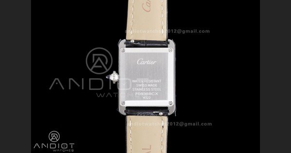 Tank Must 22mm SS AF Best Edition Black Dial On Black Leather Ronda Quartz - Image 6
