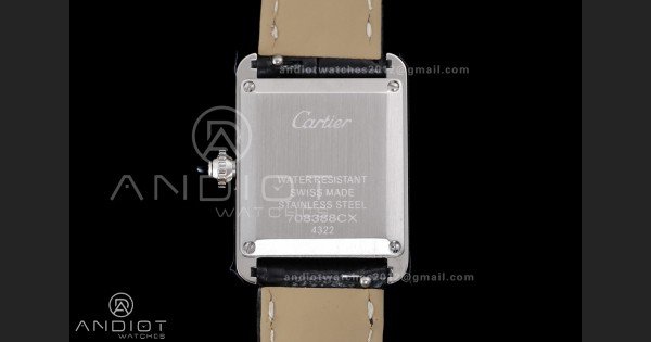 Tank Must 22mm SS AF Best Edition Black Dial On Black Leather Ronda Quartz - Image 7