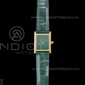 Tank Must 22mm YG AF Best Edition Green Dial On Green Leather Ronda Quartz