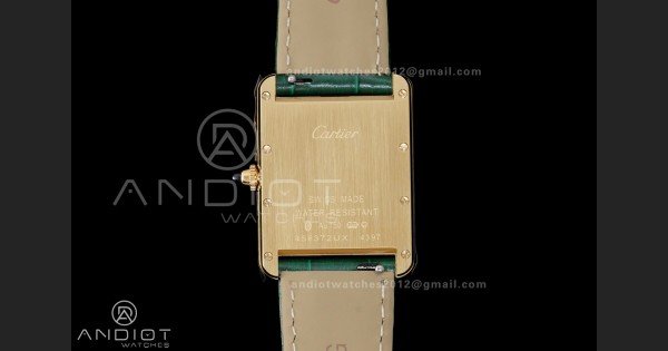 Tank Must 25.5mm YG AF 1:1 Best Edition Green Dial On Green Leather Ronda Quartz - Image 6