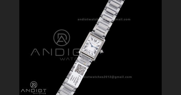 Tank Must SS 22mm AF 1:1 Best Edition White Dial on SS Bracelet Ronda Quartz - Image 2