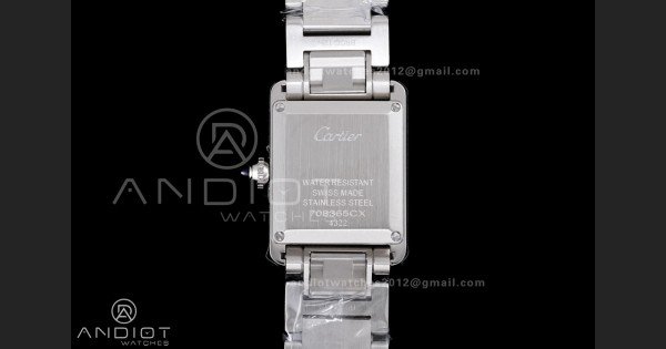 Tank Must SS 22mm AF 1:1 Best Edition White Dial on SS Bracelet Ronda Quartz - Image 6