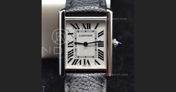 Tank Solo 27.5mm K11F SS White Dial on Black Leather Strap Ronda Quartz - Image 5