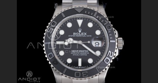 Yacht-Master 226627 Titanium QF 1:1 Best Edition Black Dial On Titanium Bracelet SH3235 - Image 3