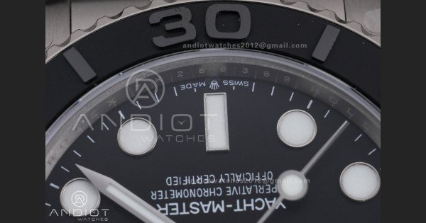 Yacht-Master 226627 Titanium QF 1:1 Best Edition Black Dial On Titanium Bracelet SH3235 - Image 6