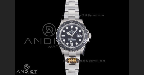 Yacht-Master 226627 Titanium QF 1:1 Best Edition Black Dial On Titanium Bracelet SH3235