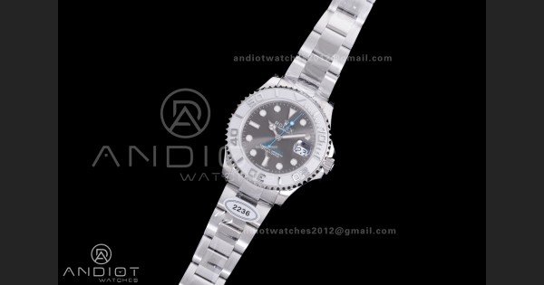 Yacht-Master 37mm 268622 CSF 1:1 Best Edition Grey Dial 904L SS Case and Bracelet SA2236 - Image 2