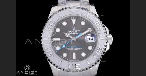 Yacht-Master 37mm 268622 CSF 1:1 Best Edition Grey Dial 904L SS Case and Bracelet SA2236 - Image 3