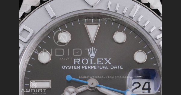 Yacht-Master 37mm 268622 CSF 1:1 Best Edition Grey Dial 904L SS Case and Bracelet SA2236 - Image 4