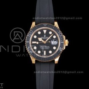 Yacht-Master 42mm 226658 VSF 1:1 Best Edition 3D Black Ceramic Bezel on Black Rubber Strap VS3235 V2 (Gain Weight)