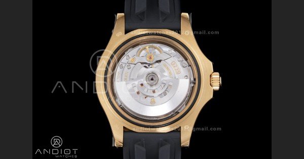 Yacht-Master 42mm 226658 YG QF 1:1 Best Edition 3D Black Ceramic Bezel on Oysterflex Strap SH3235 (Weighted) - Image 9