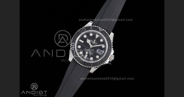Yacht-Master 42mm 226659 Gold Factory 1:1 Best Edition Ceramic Bezel Falcon's Eye Dial on Oyster flex Strap VR3235 (Tungsten Heavy Version) - Image 2