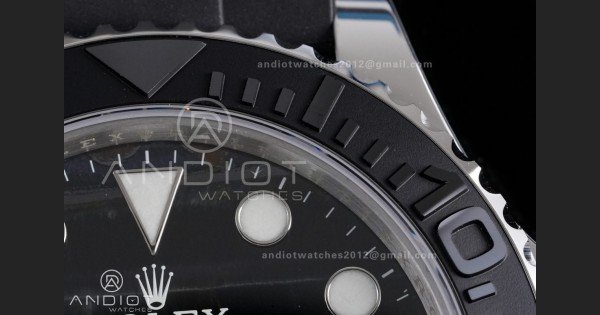 Yacht-Master 42mm 226659 Gold Factory 1:1 Best Edition Ceramic Bezel Falcon's Eye Dial on Oyster flex Strap VR3235 (Tungsten Heavy Version) - Image 7